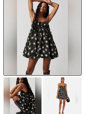 Free People “In a bubble” Mini Dress size large